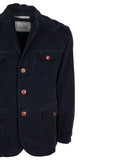 Four-pocket jacket in rock velvet