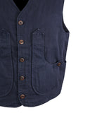 ICONIC VEST IN COTTON LINEN