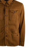 Overshirt in cotone lino