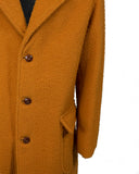 Einreihiger Mantel aus Casentino-Wolle mit Gehschlitz