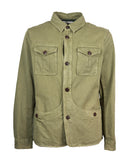 Overshirt in cotone lino