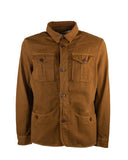 Overshirt in cotone lino