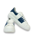 Giannella sneaker with Velor detail - Blue