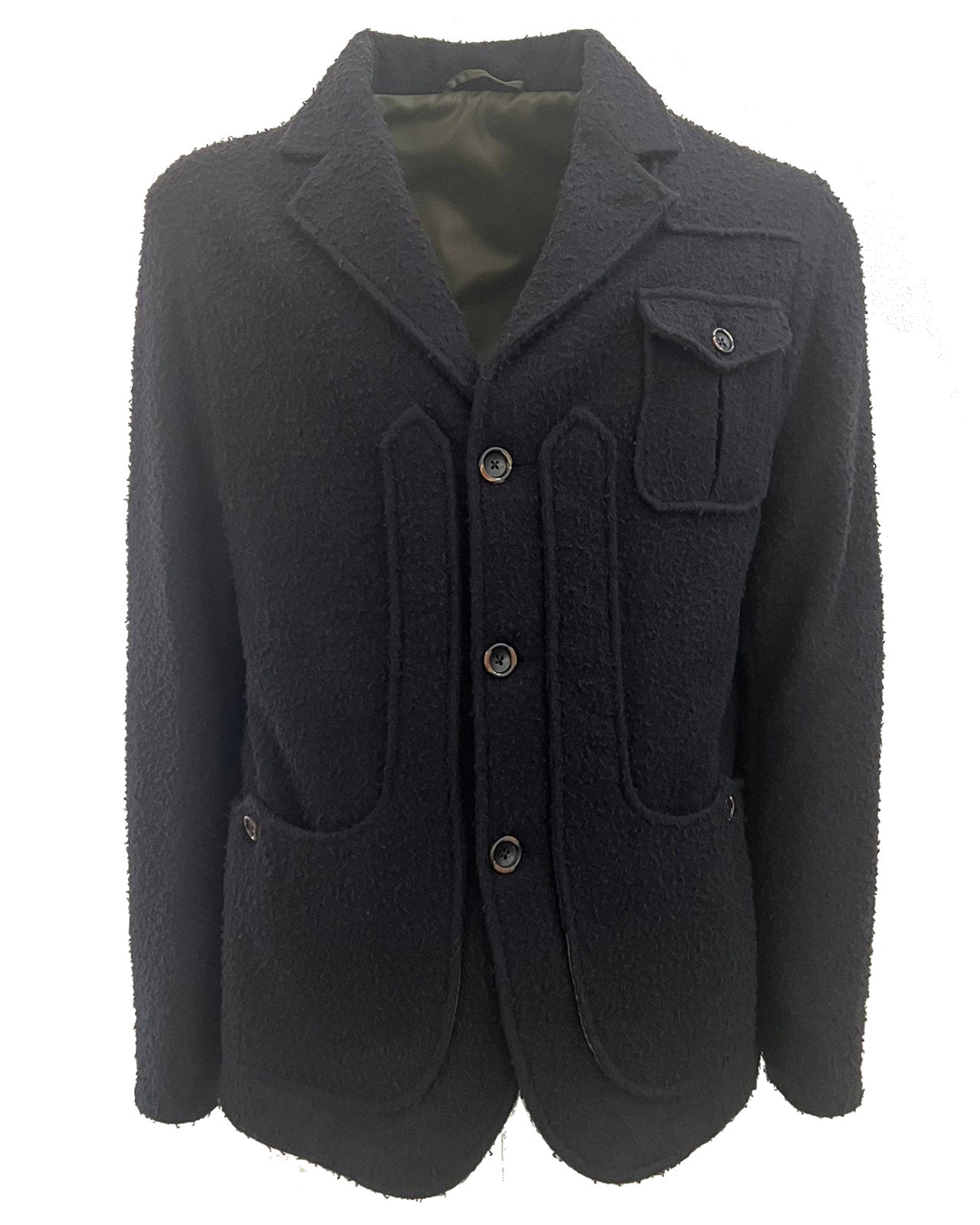 Iconic jacket in casentino wool - Blue