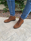 Suede ankle boot