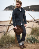 Overshirt in cotton canvas