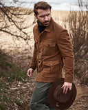 Field Jacket in moleskin cotton