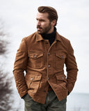 Field Jacket in moleskin cotton