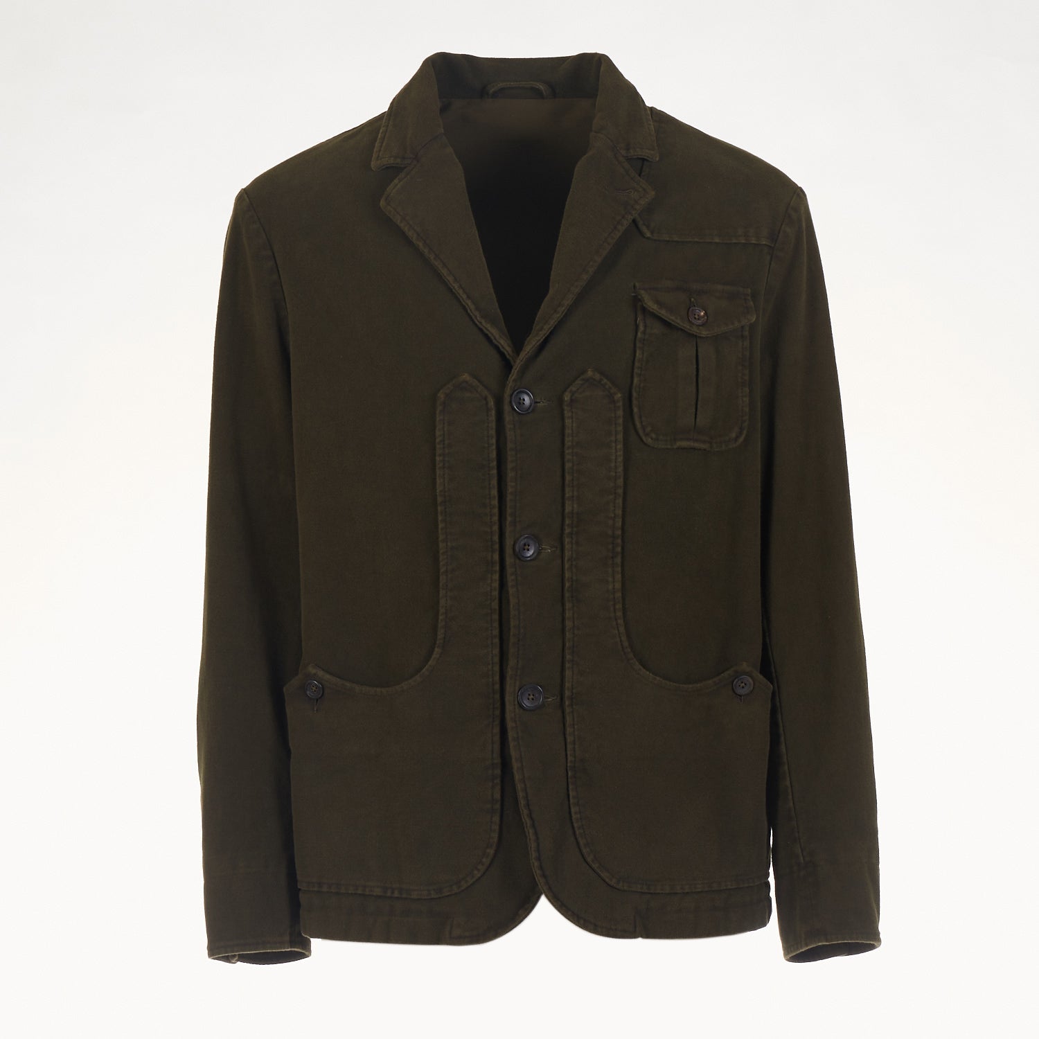 Iconic jacket in moleskin cotton