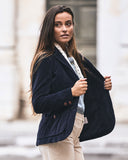 Iconic rocker velvet jacket - Blue