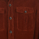 500-line velvet overshirt
