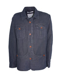 Overshirt in cotone lino
