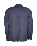 Overshirt in cotone lino