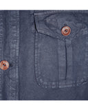 Overshirt in cotone lino