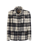 Check wool overshirt
