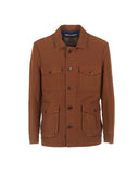 Field Jacket in moleskin cotton