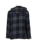Check wool blouson