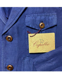 FOUR POCKET JACKET IN COTTON LINEN