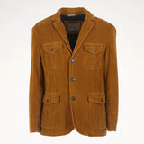 Four-pocket jacket in 500-line velvet