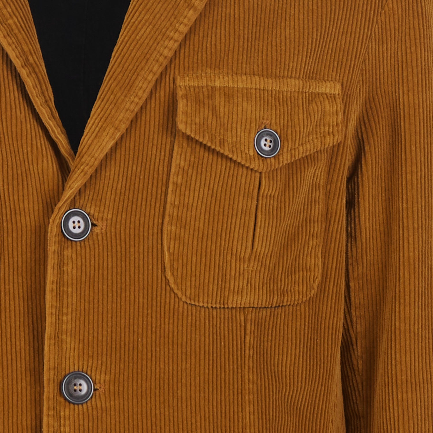 Four-pocket jacket in 500-line velvet