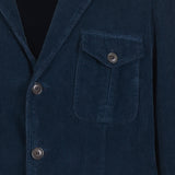 Four-pocket jacket in 500-line velvet
