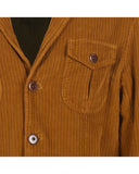Jacke mit vier Taschen aus rockigem Samt