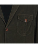 Four-pocket jacket in 500-line velvet