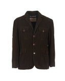 Four-pocket jacket in 500-line velvet