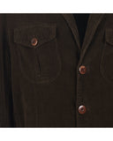 Four-pocket jacket in 500-line velvet