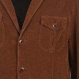Four-pocket jacket in 500-line velvet
