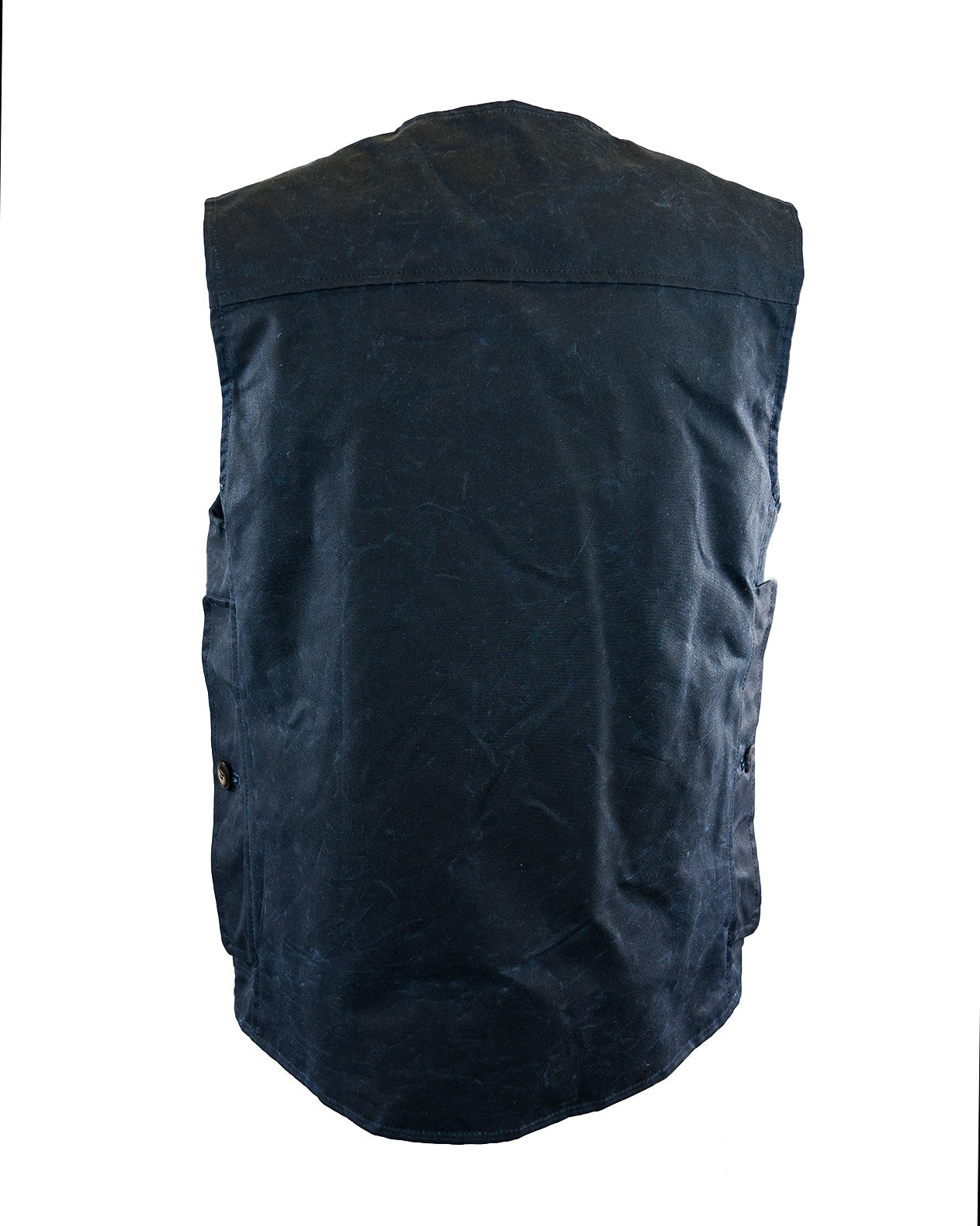 Iconic vest in waxed cotton