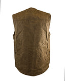 Iconic vest in waxed cotton