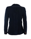 Iconic rocker velvet jacket - Blue