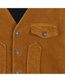 Iconic vest in 500-line velvet