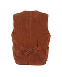 Iconic vest in 500-line velvet