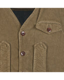 Iconic vest in 500-line velvet