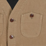 FOUR POCKET VEST IN MOLSKIN COTTON