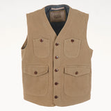 FOUR POCKET VEST IN MOLSKIN COTTON