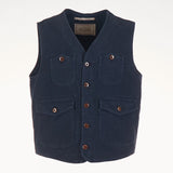 FOUR POCKET VEST IN MOLSKIN COTTON