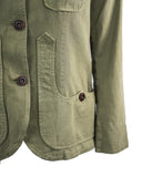 Iconic woman jacket cotton linen- Green