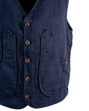 ICONIC VEST IN CANVAS COTTON