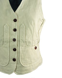 ICONIC WOMAN VEST IN COTTON LINEN