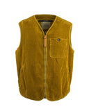 Zip vest in 500 lines velvet