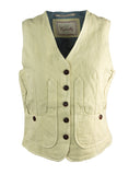 ICONIC WOMAN VEST IN COTTON LINEN