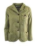 Iconic woman jacket cotton linen- Green