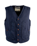 ICONIC VEST IN CANVAS COTTON