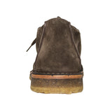 Leather and velvet moccasin