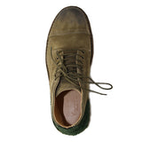 Stivaletto in pelle e lana antica di Casentino - Green