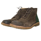 Stivaletto in pelle e lana antica di Casentino - Green