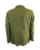 Iconic woman jacket in cotton linen- Green